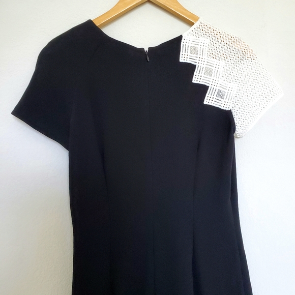 Jonathan Simkhai Mesh Trimmed Crepe Dress Size 4 - Picture 12 of 16